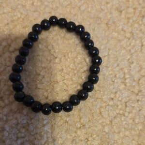 Black Beaded Bracelet